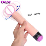 Multi-speed 360 Rotation Realistic Dildo Vibrating Penis