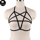 Rave Wear Pentagram Bondage Body Harness Lingerie