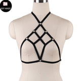 Rave Wear Pentagram Bondage Body Harness Lingerie