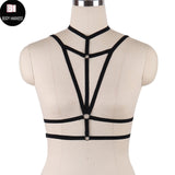 Rave Wear Pentagram Bondage Body Harness Lingerie