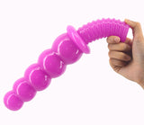 Beads dildo big dong anal plug screw handle butt plug huge penis