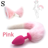 Silicone Plug Fox Tail vibrator Toy