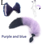 Silicone Plug Fox Tail vibrator Toy