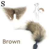 Silicone Plug Fox Tail vibrator Toy