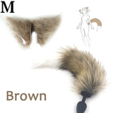 Silicone Plug Fox Tail vibrator Toy