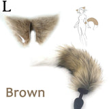 Silicone Plug Fox Tail vibrator Toy