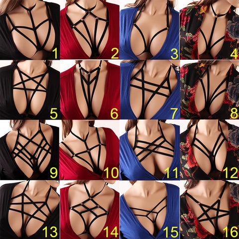 Body Harness Bra Fetish Chest Bondage Lingerie