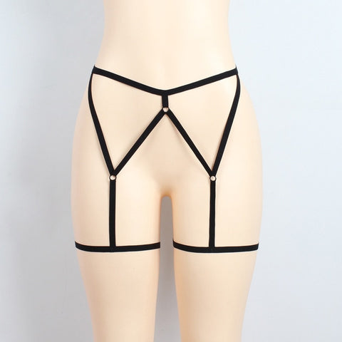 Sexy Elastic Goth Leg Garter Belt Leg Decoration Harness