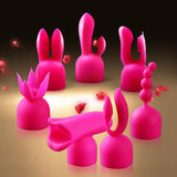 7PCS AV Vibrator Caps Wand Massager Sleeve Sex Toy