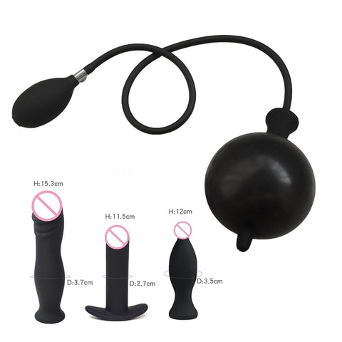 Inflatable Butt Anal Dilator Expandable Non Vibrator